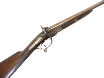 Lot 78 - E.M . Reilly and Co. 17 bore rotary underlever pinfire shotgun
