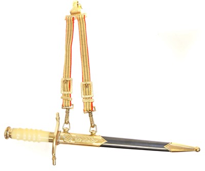 Lot 288 - East German army General's dagger, double...