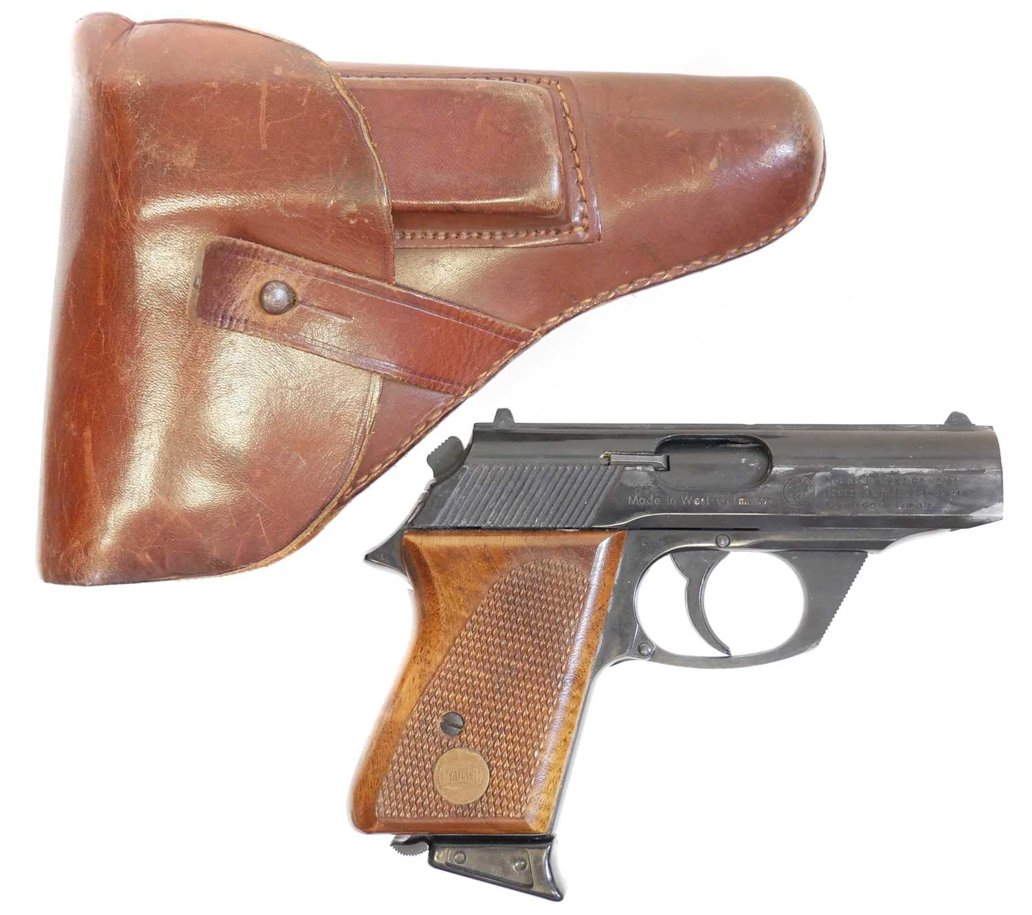 Lot 363 - Mauser HSc. model 84 8mm blank firing pistol SPECIAL LICENCE REQUIRED.