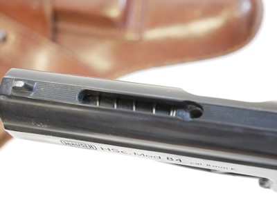 Lot 363 - Mauser HSc. model 84 8mm blank firing pistol SPECIAL LICENCE REQUIRED.