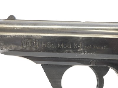 Lot 363 - Mauser HSc. model 84 8mm blank firing pistol SPECIAL LICENCE REQUIRED.