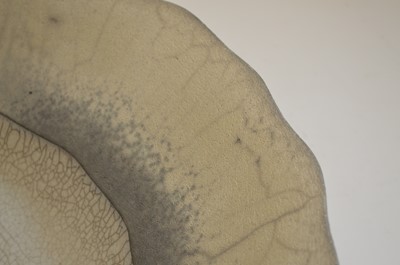 Lot 11 - Large Hand Coiled Raku Fired Bowl