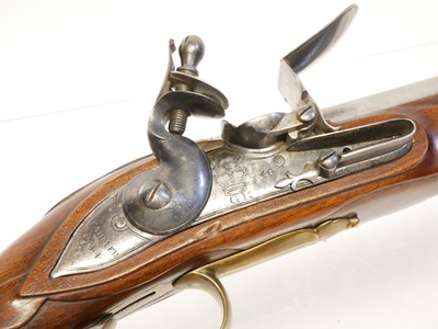 Lot 537 - Part built reproduction flintlock heavy dragoon pistol