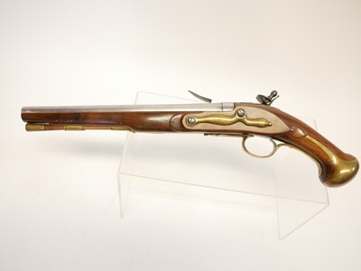 Lot 537 - Part built reproduction flintlock heavy dragoon pistol