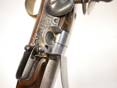Lot 537 - Part built reproduction flintlock heavy dragoon pistol