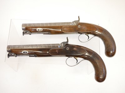 Lot 6 - Fine pair of percussion pistols by Moore of London