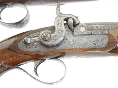 Lot 6 - Fine pair of percussion pistols by Moore of London