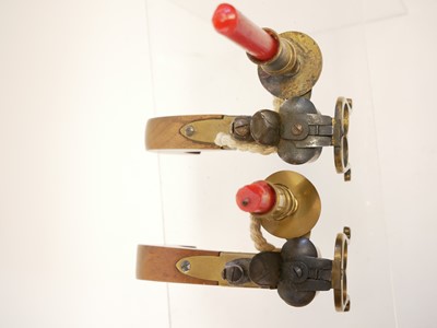 Lot 20 - Pair of reproduction flintlock tinder lighters