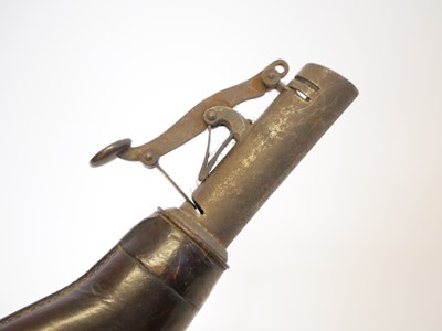 Lot 473 - Five powder / shot  flasks