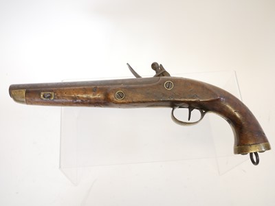 Lot 17 - Belgian Sea Service flintlock pistol