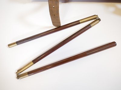 Lot 359 - The stock, action and leather case for a Horatio Jones 12 bore side by side shotgun. LICENCE REQUIRED
