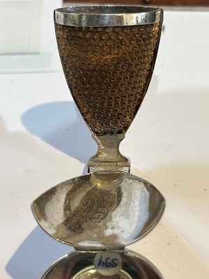 Lot 62 - A George III silver nutmeg grater