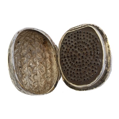 Lot 60 - An early 19th century silver nutmeg grater
