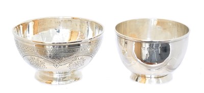 Lot 74 - Two Victorian silver bowls