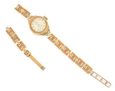 Lot 132 - A 9ct gold Precimax watch