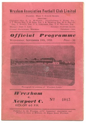 Lot 51 - Welsh Football Programmes