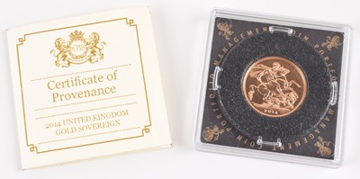 Lot 78 - Queen Elizabeth II, Gold Sovereign, 2014.