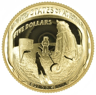 Lot 48 - 2019 Apollo 11 50th Anniversary Gold Coin, loose.