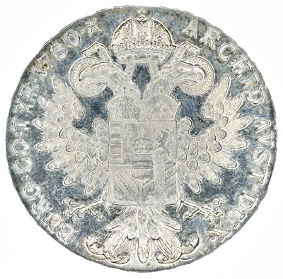 Lot 130 - Austria, Empress Maria Theresa, Thaler, 1780, Silver Restrike.