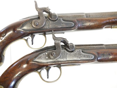 Lot 20 - Pair of .700 calibre percussion belt pistols