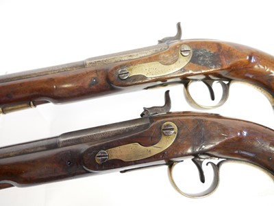 Lot 20 - Pair of .700 calibre percussion belt pistols