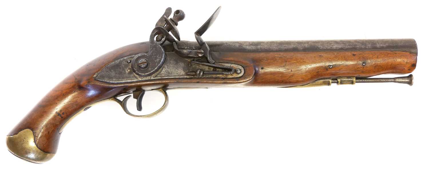 Lot 19 - Flintlock dragoon type pistol