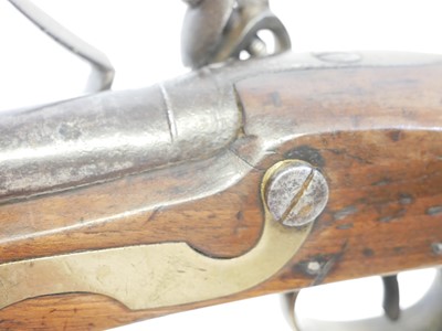 Lot 19 - Flintlock dragoon type pistol