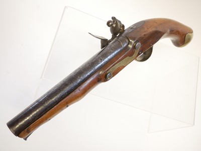 Lot 19 - Flintlock dragoon type pistol