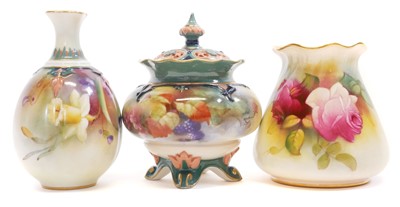 Lot 158 - Three Royal Worcester Vases