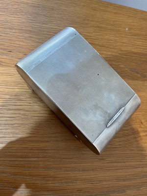 Lot 97 - A George VI silver cigar case