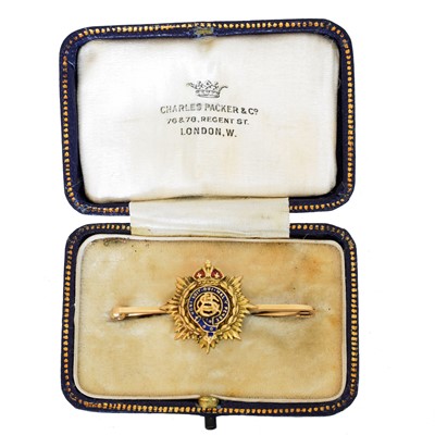 Lot 16 - A sweetheart/regimental brooch