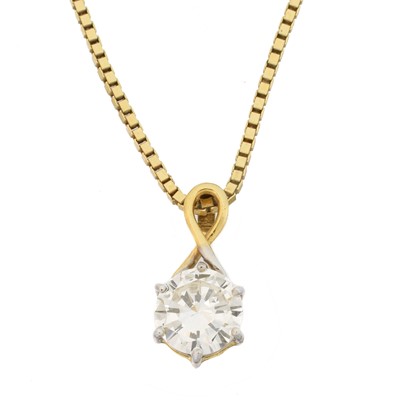 Lot 109 - A diamond pendant