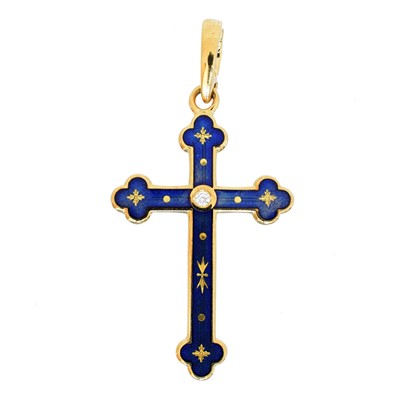 Lot 98 - A limited edition Victor Mayer for Fabergé cross pendant