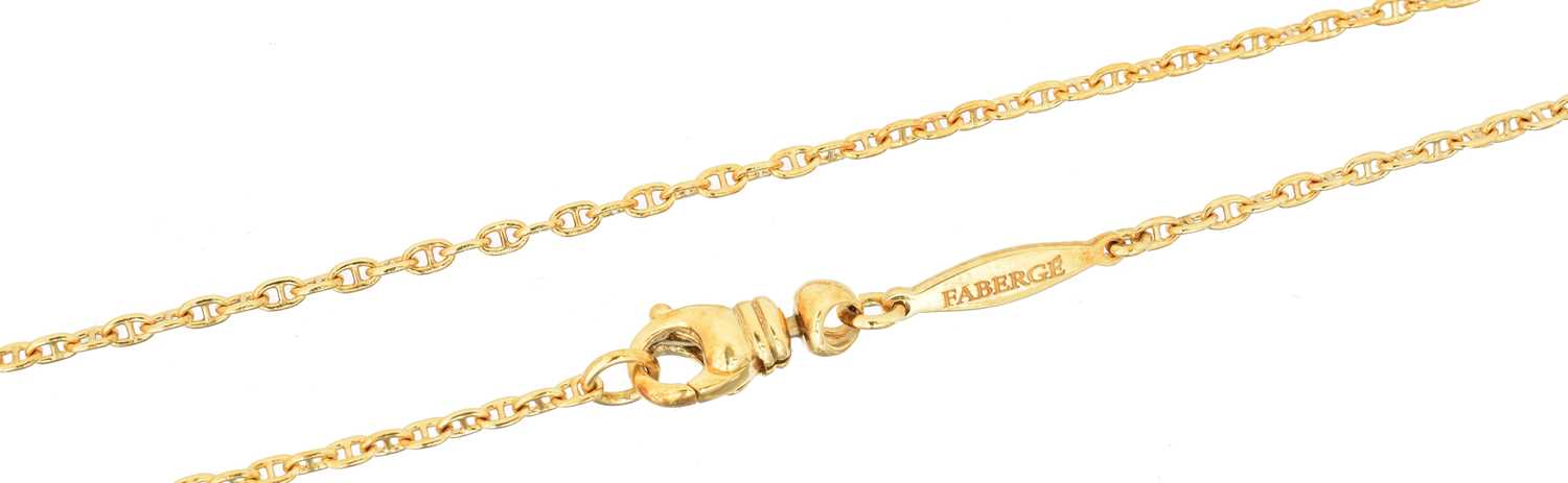Lot 99 - A limited edition 18ct gold Victor Mayer for Fabergé chain necklace
