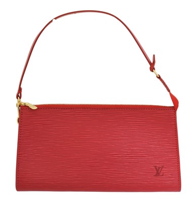 Lot 265 - A Louis Vuitton red Epi shoulder bag