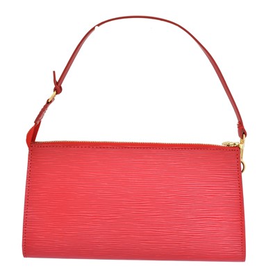 Lot 265 - A Louis Vuitton red Epi shoulder bag