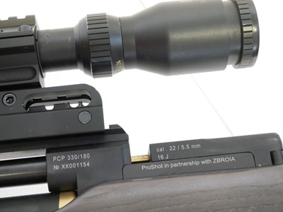 Lot 142 - Zbroia Kozak .22 PCP bullpup air rifle