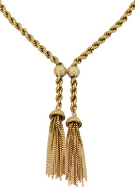 Lot 135 - A 9ct gold necklace