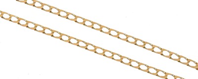 Lot 131 - A 9ct gold chain necklace