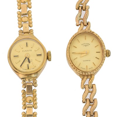 Lot 137 - Two 9ct gold cased watches