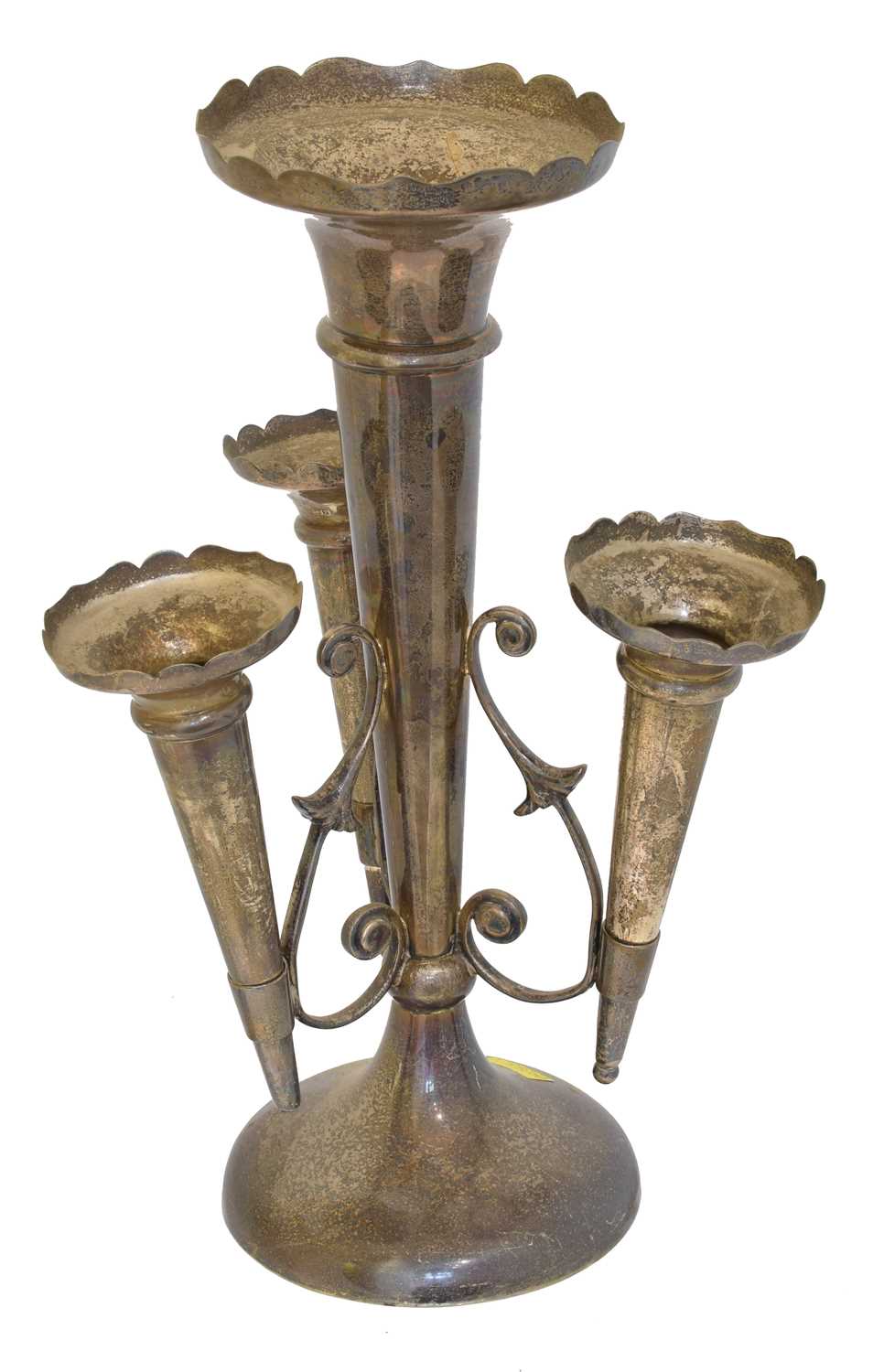 Lot 108 - A George VI silver epergne