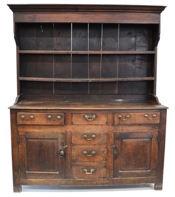 Lot 370 - George III Welsh Oak Dresser