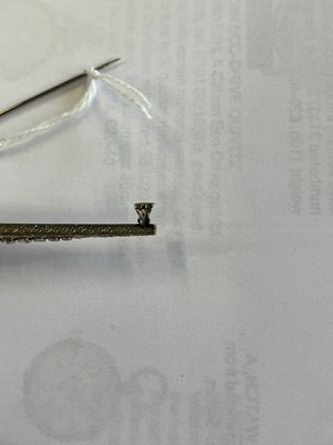 Lot 13 - An amethyst and diamond brooch