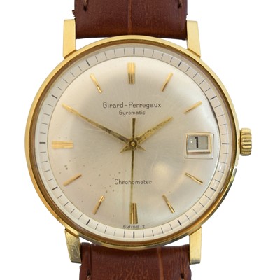 Lot 202 - An 18ct gold Girard-Perregaux Gyromatic Chronometer automatic wristwatch