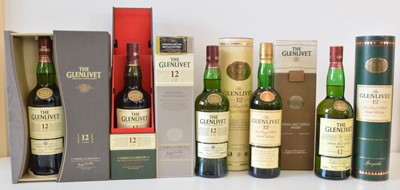 Lot 60 - 6 bottles of G & JG Smith ‘The Glenlivet’ Speyside Single Malt 12 YO