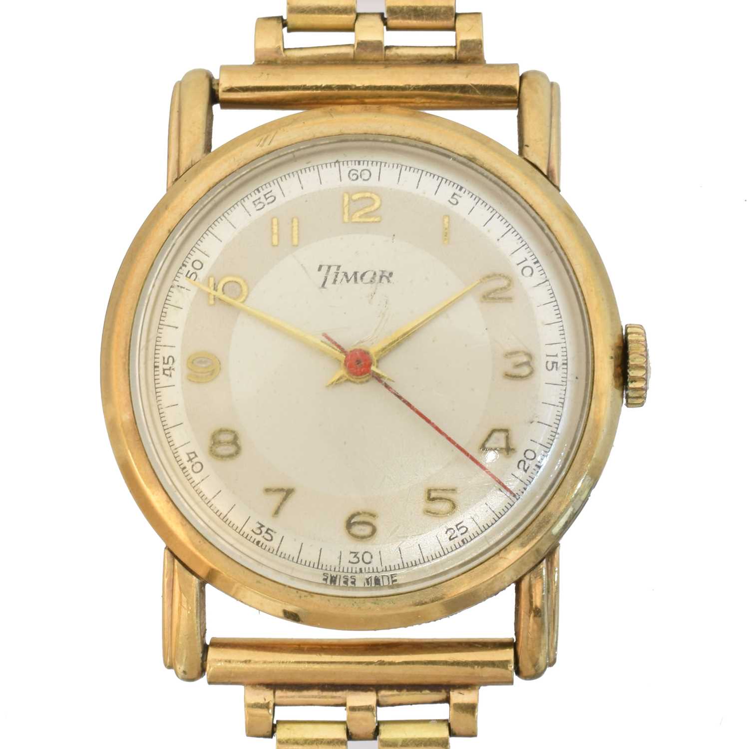 228 - A 9ct gold Timor manual wind wristwatch, 