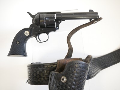 Lot 86 - Blank firing replica of a Colt SAA revolver with rig