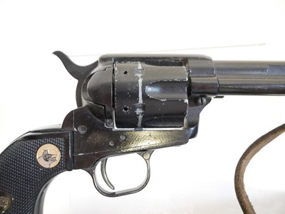 Lot 86 - Blank firing replica of a Colt SAA revolver with rig