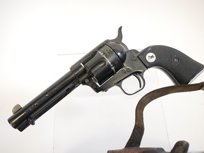 Lot 86 - Blank firing replica of a Colt SAA revolver with rig