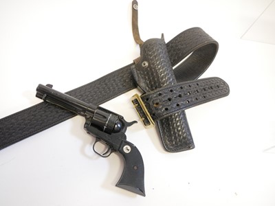 Lot 86 - Blank firing replica of a Colt SAA revolver with rig
